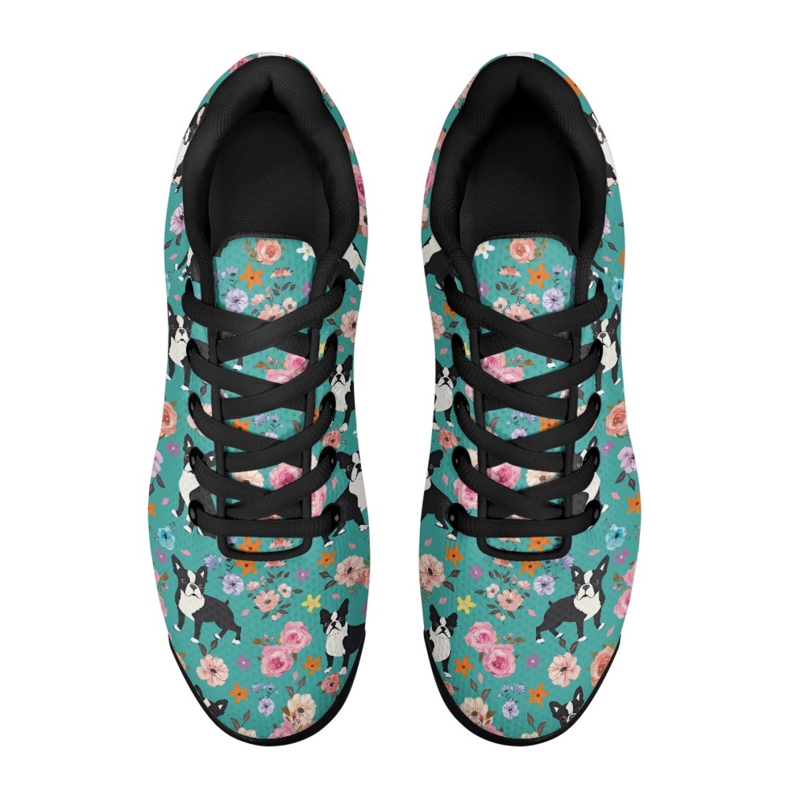 PENSTROLL Floral Boston Terrie - Knit Fabric Lace Up Sneakers incelemesi ve fiyatı