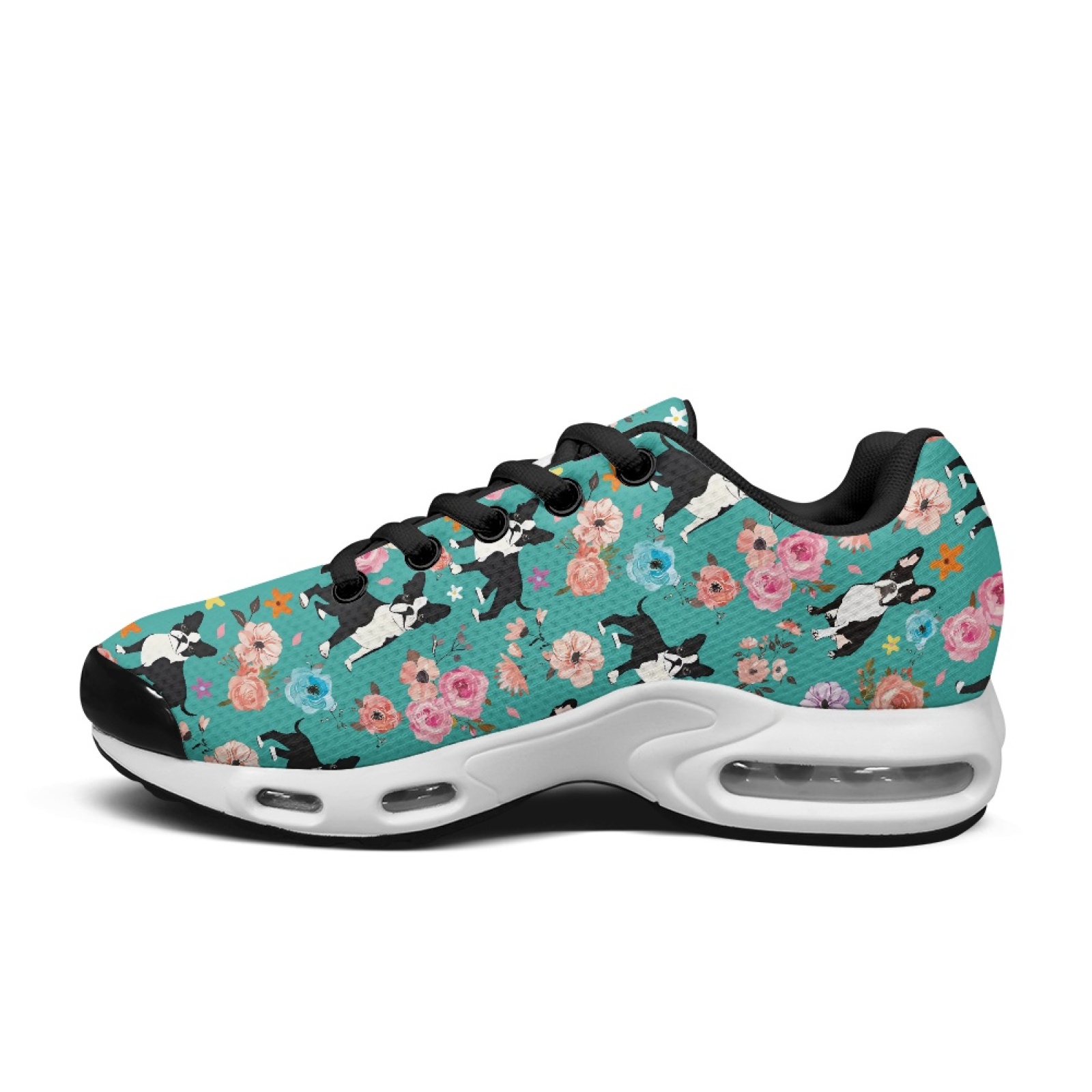 PENSTROLL Floral Boston Terrie - Knit Fabric Lace Up Sneakers incelemesi ve fiyatı