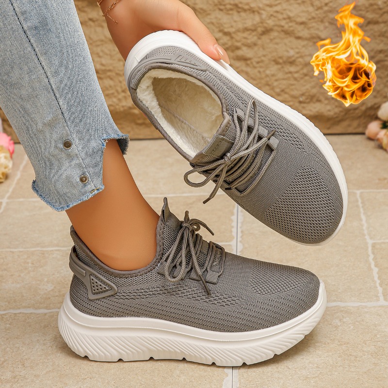 2027 Kadın Dış Mekan Yürüyüş A - Knit Fabric Lace Up Sneakers incelemesi ve fiyatı