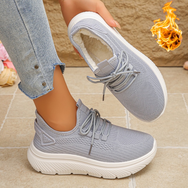 2027 Kadın Dış Mekan Yürüyüş A - Knit Fabric Lace Up Sneakers incelemesi ve fiyatı