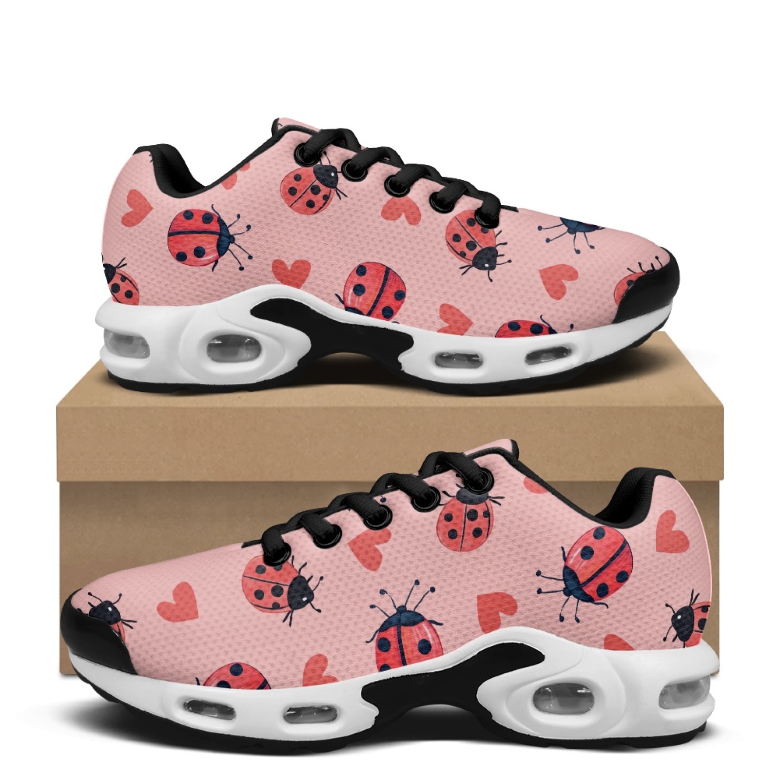 PENSTROLL Ladybug Heart Moda T - Knit Fabric Lace Up Sneakers incelemesi ve fiyatı